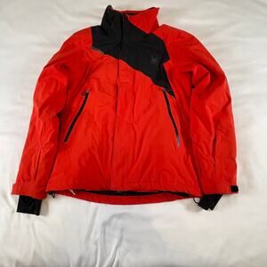 Spyder Mens Red and Black Full Zip Insulated Ski Jacket
